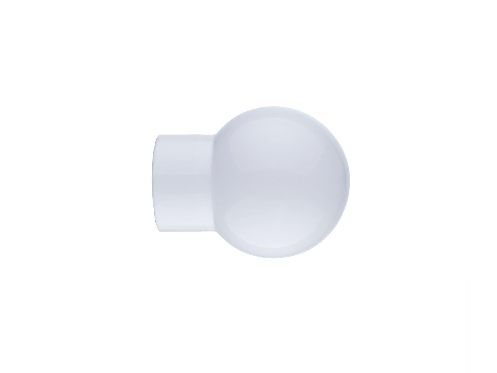 19 mm blanc brillant moderne torsadé Cage Boule tringle à rideau embouts fin X 2 19 mm blanc brillant moderne torsadé Cage Boule tringle à rideau embouts fin X 2